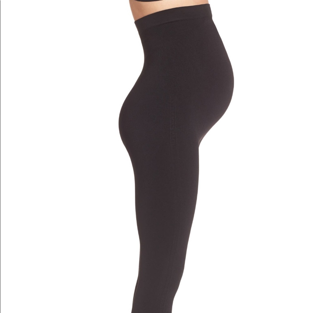 Spanx seamless maternity leggings, size L